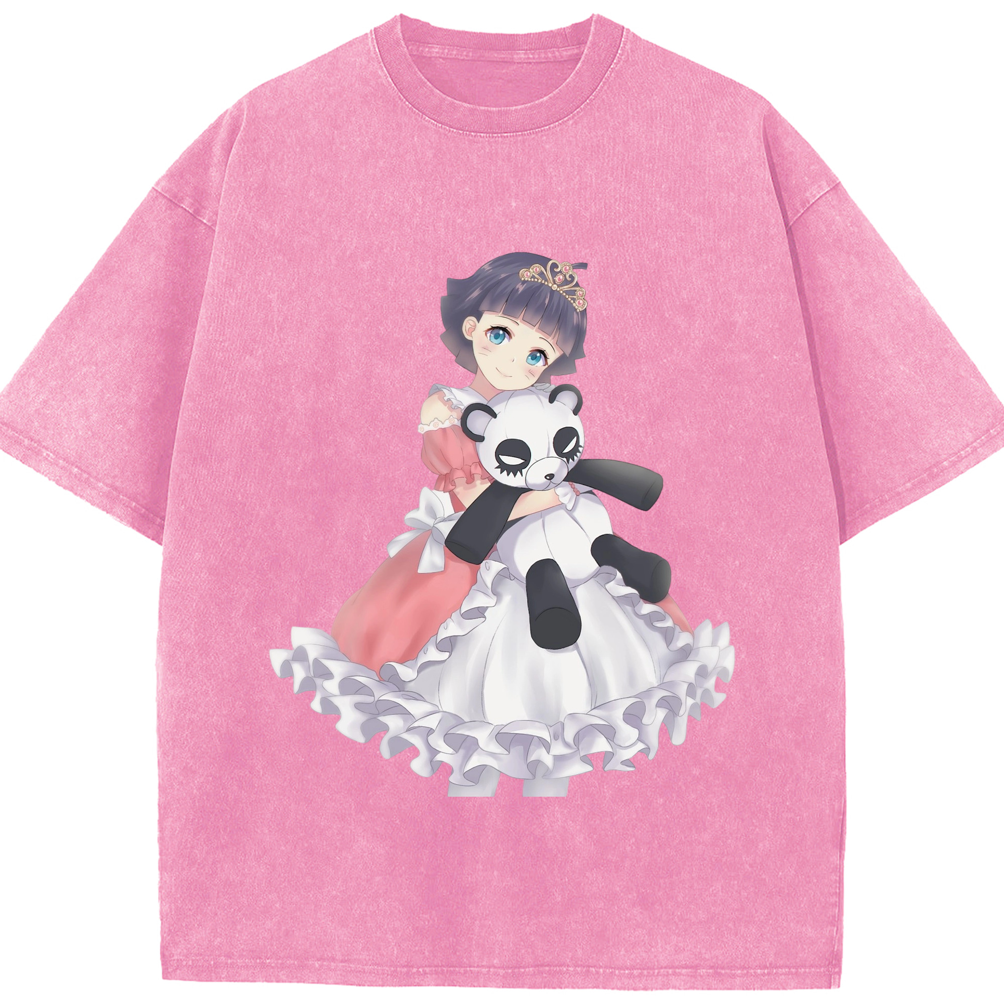 （画像用） NARUTO -ナルト- うずまき ヒマワリ Uzumaki Himawari 綿100% ヴィンテージ風 半袖Tシャツ（フロントプリント）